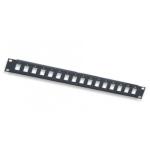 Pannello patch 16 Porte modulare 1U nero