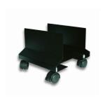 Supporto per computer in Acciaio carrello PC con Ruote Nero