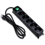 Multipresa Elettrica 5 posti Shuko Tecnoware Power Cleaner spina ITA 10A ON/OFF