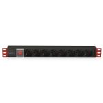 Multipresa Elettrica 8 posti rack 19" C14 VDE
