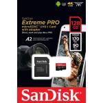 Micro SD 128Gb Sandisk ExtremePro C10 SDXC v30 A2 170mb/90mb