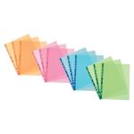 Buste a foratura universale trasparenti colorate - 10 Buste Liscio 22x30 Colori Assortiti - Favorit portadocumenti