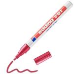 Marcatore a vernice Edding 751 punta tonda 1-2mm Rosso