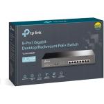 Switch LAN 8 Porte Gigabit PoE+ 35w singola 135w totale
