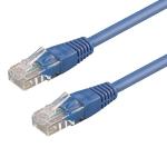 Cavo di rete Lan Patch RAME Cat.6 UTP 0.50 mt Blu