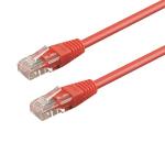 Cavo di rete Lan Patch RAME Cat.6 UTP 0.50 mt Rosso