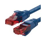 Cavo di rete Lan Patch RAME Cat.6 UTP 3mt Blu