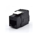 Presa Frutto Keystone RJ45 Cat.6 UTP Toolless  Nero