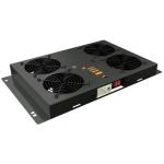 Kit di Ventilazione a Soffitto per Rack 19" 4 Ventole Nero
