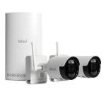 NVR 8 Canali Full HD + 2 Telecamere IP a batteria 2Mpx kit Wireless Connect Air2 Isiwi