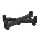 Supporto per computer in plastica carrello PC con Ruote Nero