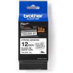 Nastro Laminato Brother TZe-S231 12mm Nero su nastro bianco