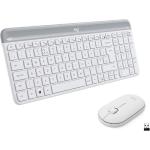 Tasteria e Mouse Wireless Logitech MK470 Bianca Sottile