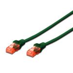 Cavo di rete Lan Patch CCA Cat.6 UTP 0.50 mt Verde