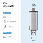 Card Reader USB 3.2 Gen1 compatto con connettore Type C / A