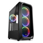 Case ATX Sharkoon TK5M RGB RGB ATX 1XUSB 3.2, 2XUSB 3.0, VETRO TEMPERATO, 3X120MM FAN FRONT