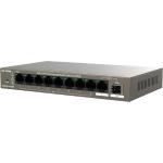 Switch Lan 9 Porte Gigabit POE 9 × porte Ethernet 10/100/1000 Base-T (8 porte PoE), 1 × porta SFP Base-X 100/1000