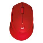 Logitech Mouse M330 Silent Plus Rosso