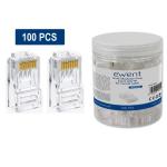 Confezione 100 Plug RJ45 UTP per Cavo Rigido Cat.6