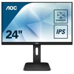 Monitor LED 24" AOC 16:10 IPS 300cd/mq 2x2W MM VGA HDMI DP DVI regolabile in altezza