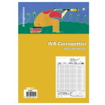 Blocco Registro prima nota IVA corrispettivi 25×2 autoricalcante – Formato 29,7×23 Edipro