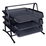 Vaschetta portadocumenti Q-Connect 35x27x H.3 cm Nero