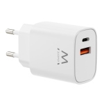 Caricabatterie rapido GaN Fast USB-C PD e USB-A QC da 30W