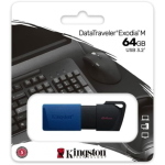 Pen Drive USB 3.2 64GB Kingston DataTraveler Exodia M Blu Nera
