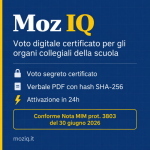 Moz IQ Voto Digitale Certificato per gli organi collegiali della scuola MOZIQ